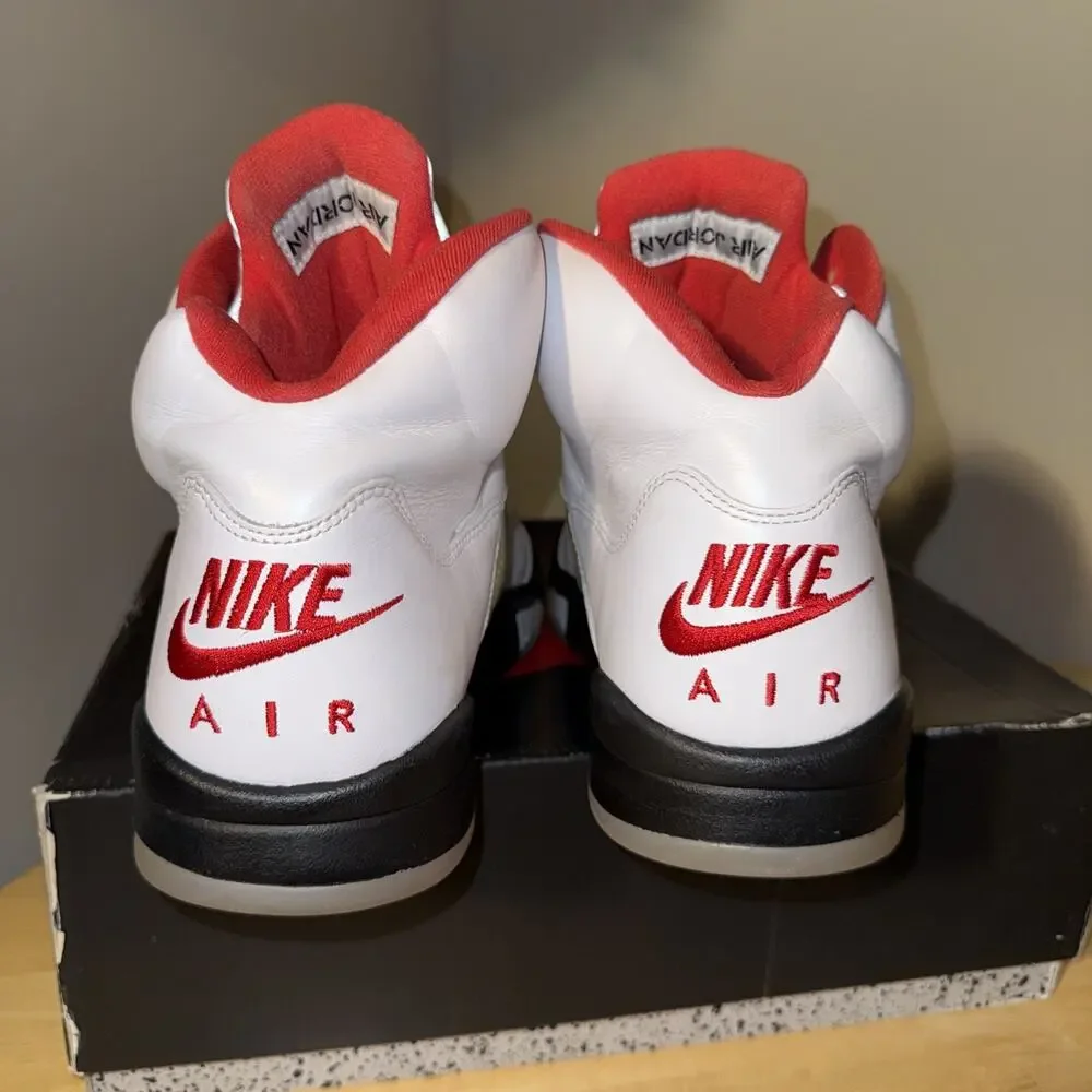 Size 14 - Air Jordan 5 Retro Fire Red 2020 DA1911-102 White Black True Red W Box